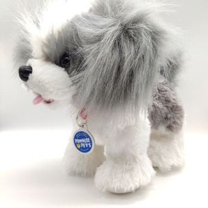 Build A Bear Workshop Promise Pets Gray and White Shih Tzu Stuff Animals Toy